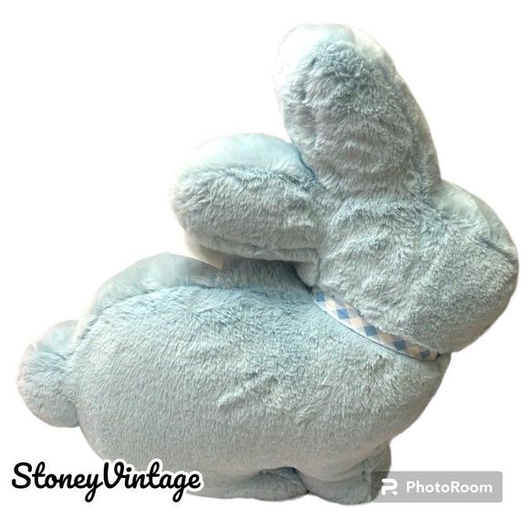 Cupcakes and Cashmere Blue Easter Bunny Pillow - Picture 6 of 7